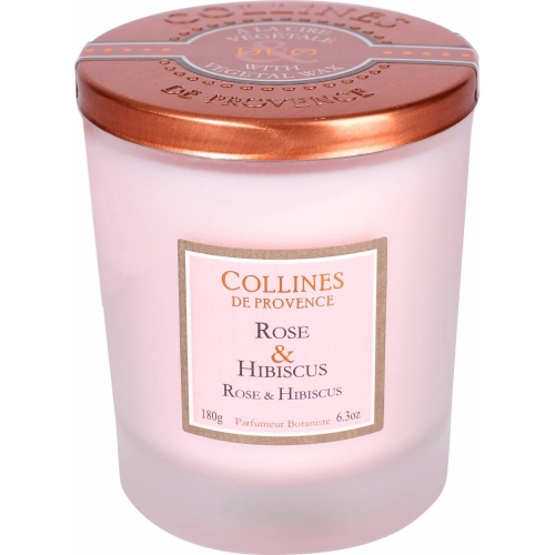 

Свеча Collines de Provence Роза и Гибискус 180г (время горения до 40 часов)