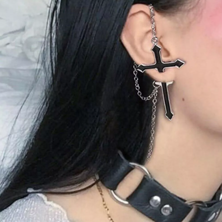 

Серьга в готическом стиле «GOTHIC CROSS» от Chains Factory