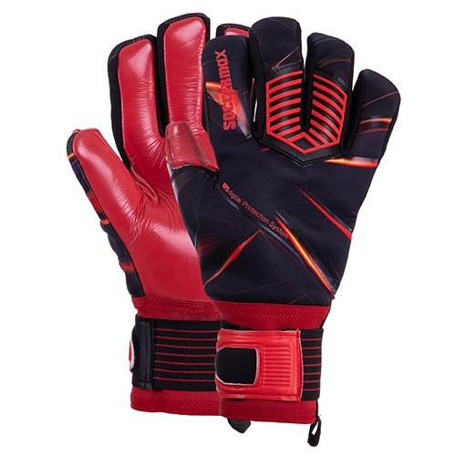 

Перчатки вратарские Soccermax GK-016 FDSO 8 Красно-черный (57508111)