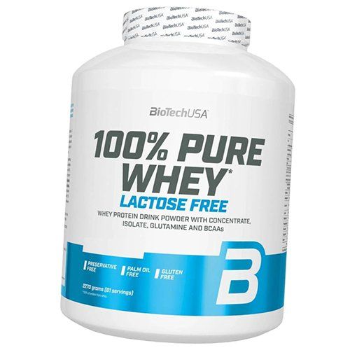 

Сывороточный протеин без лактозы, 100% Pure Whey Lactose Free, BioTech (USA) 454г Шоколад (29084026)