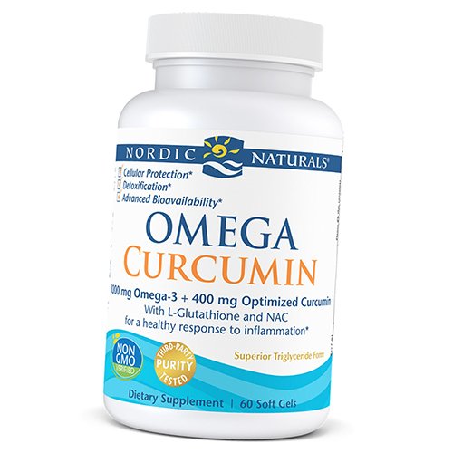 

Омега и Куркумин, Omega Curcumin, Nordic Naturals 60гелкапс (67352044)