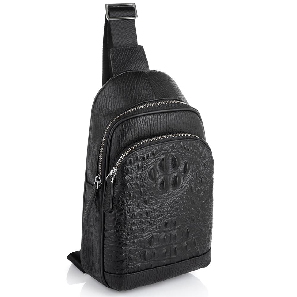 

Мужская сумка-слинг через плечо натуральная кожа Tiding Bag SM8-818A
