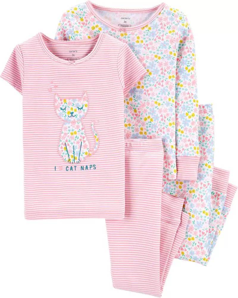 

Пижама Carters 4 года 99-105см 2I891710 2шт CAT Розовый и Серый