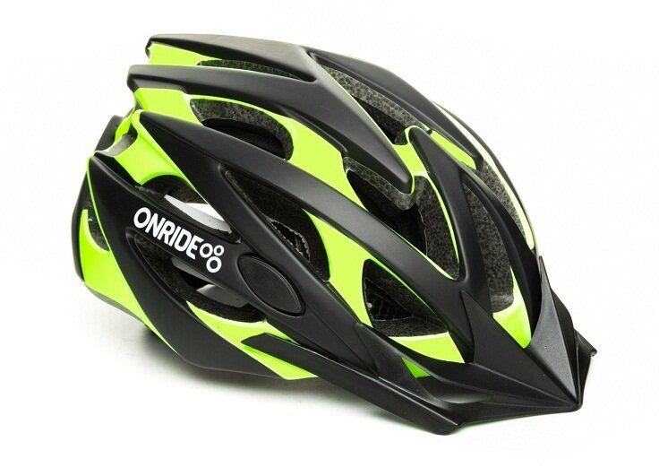 

Шолом ONRIDE CROSS black-green matt L(58-61) , модель MV29, колір козирка Black, колір лого White