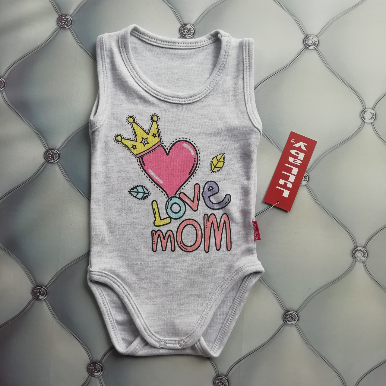 

Боди детский Love Mom Lullaby 56-62 см серый
