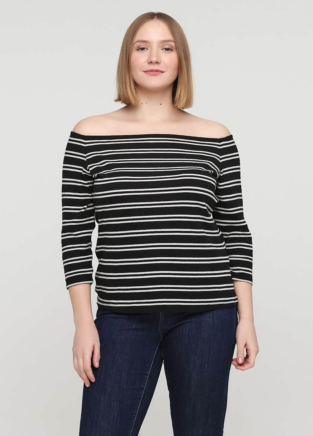 

Джемпер H&M XL Черно-белый 00655_бел.пол