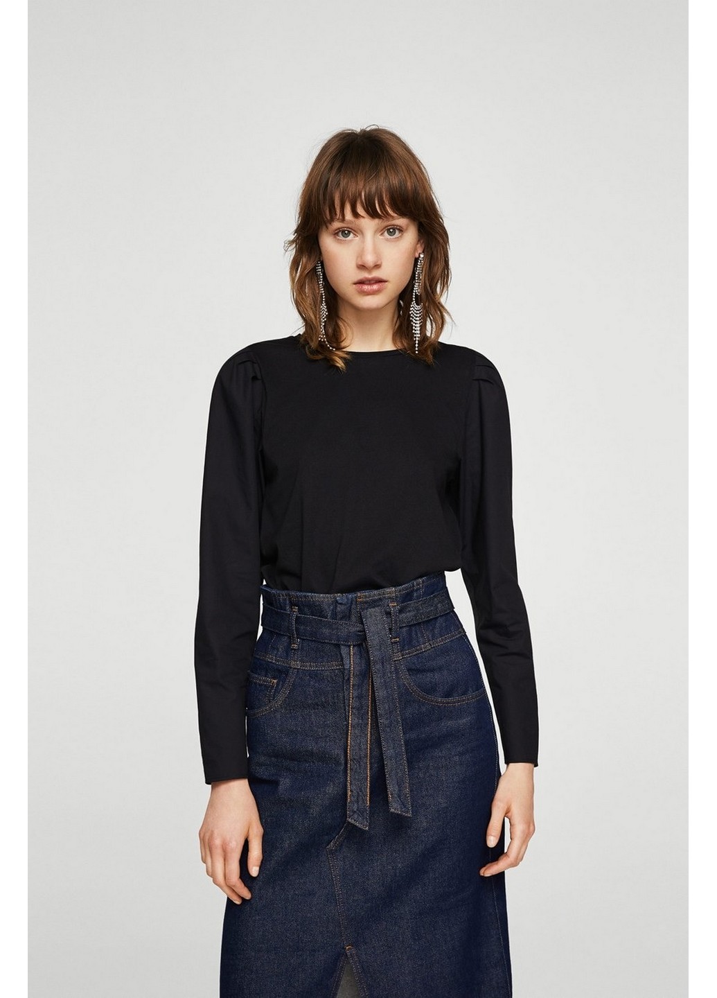 

Блуза Mango XS Черный 14037654_черн_01