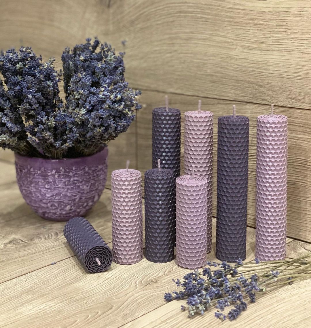 

Подарочный набор из восьми свечей Lavender Candlext