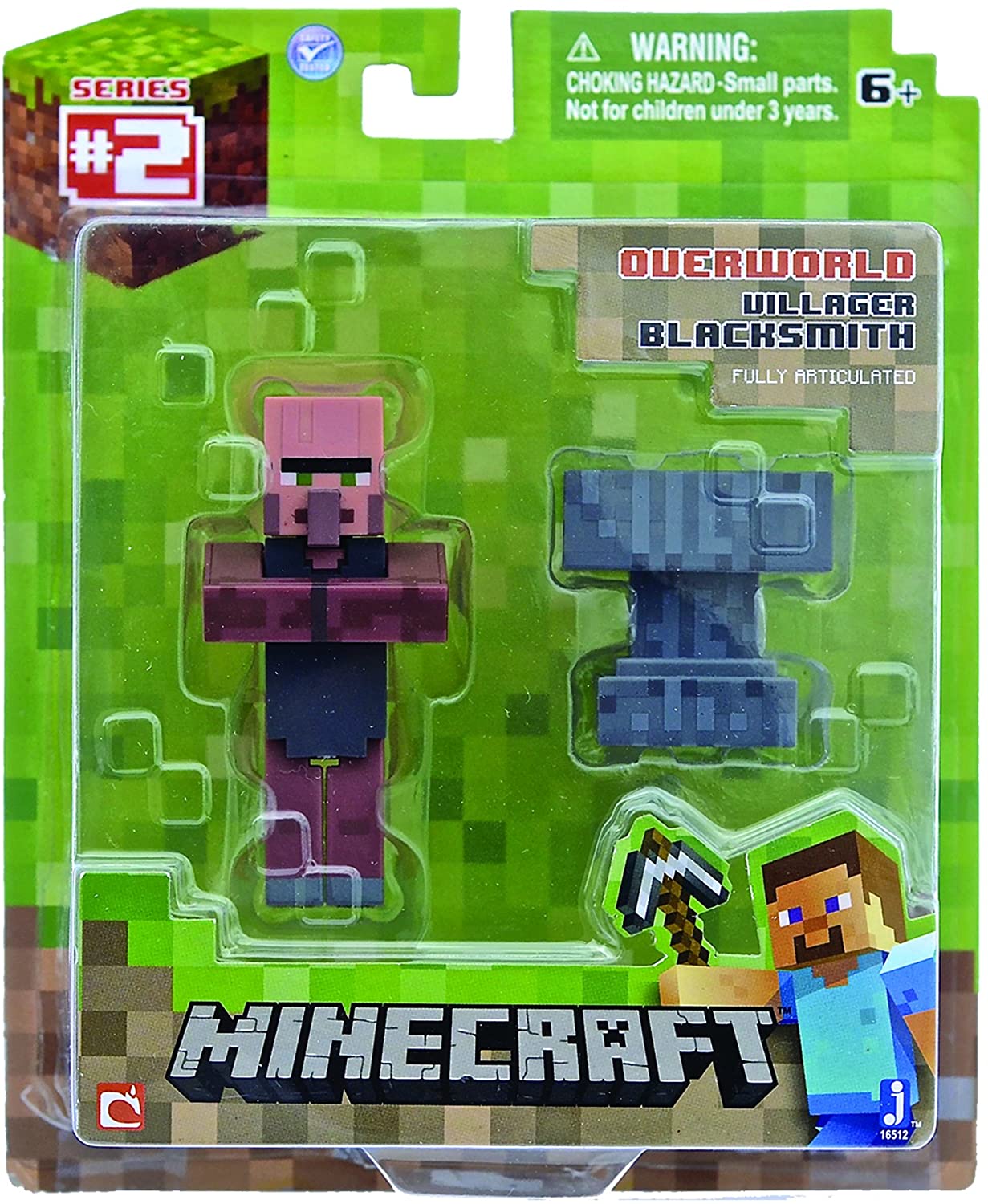 

Фигурка Майнкрафт Деревянный Кузнец с Наковальней Minecraft Villager Blacksmith Jazwares 16512