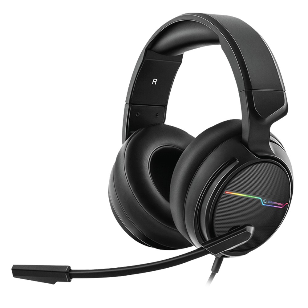 

Наушники Rampage RGW9 COMFORT Black (7.1 Surround Sound/RGB Lighting)