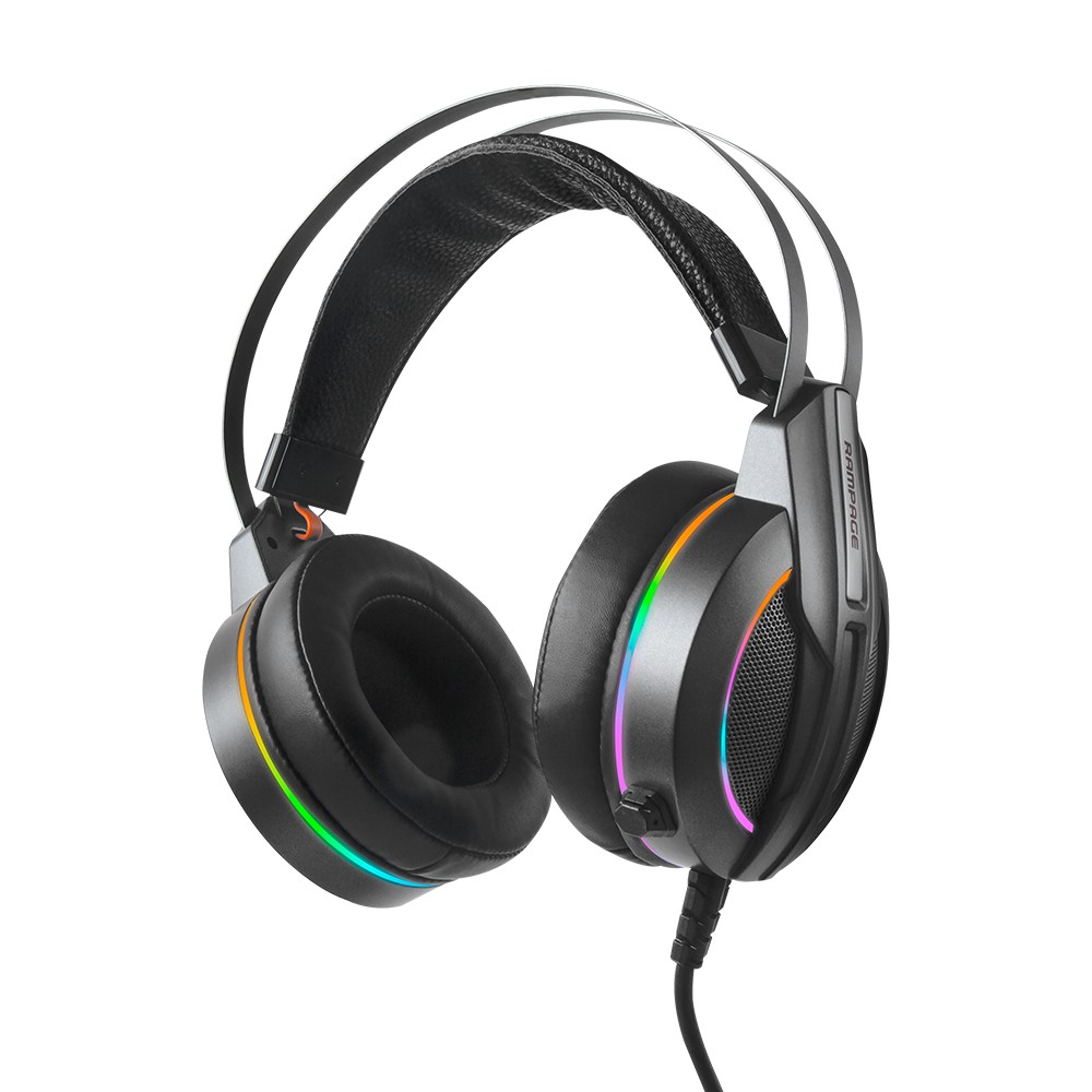 

Наушник Rampage RM-K6 STARK Gray (7.1 Surround Sound/Double RGB Lighting)
