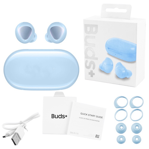 

Беспроводные наушники Wireless Galaxy Buds+ с кейсом голубые 8145