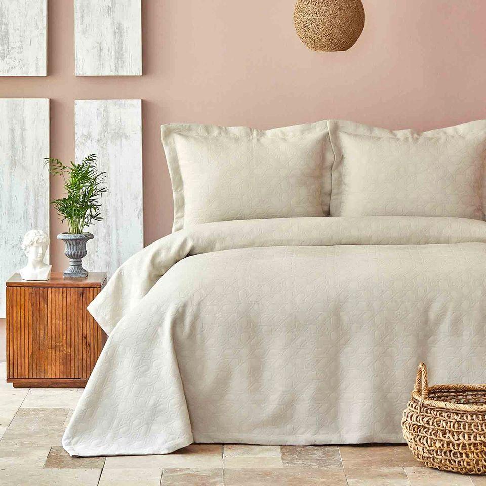

Покрывало с наволочками Karaca Home - Back To Basic bej 250*240 евро