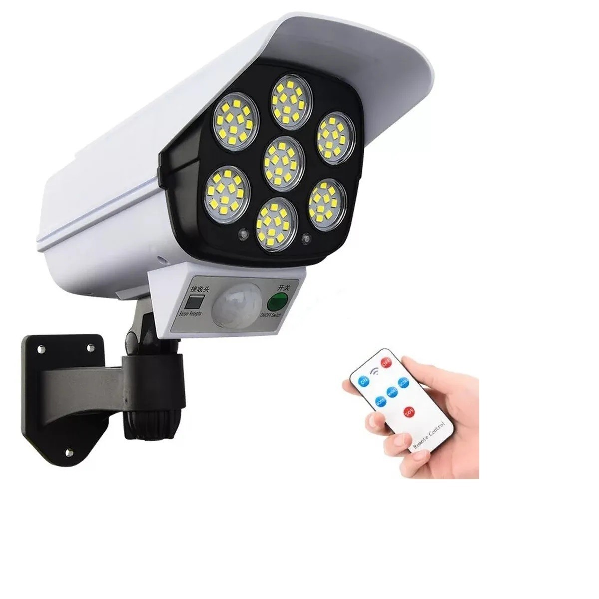 

Фонарь светильник для улицы з пультом ДУ Solar sensor light jd 2178t – Качественное уличное LED освещение для дорог площадей парков дачи, Белый (264108)