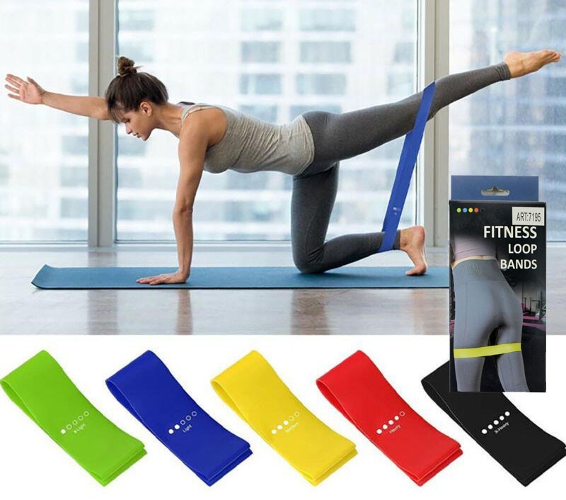 

Фитнес резинки Fitness Loop Bands набор из 5 штук петли сопротивления эспандеры