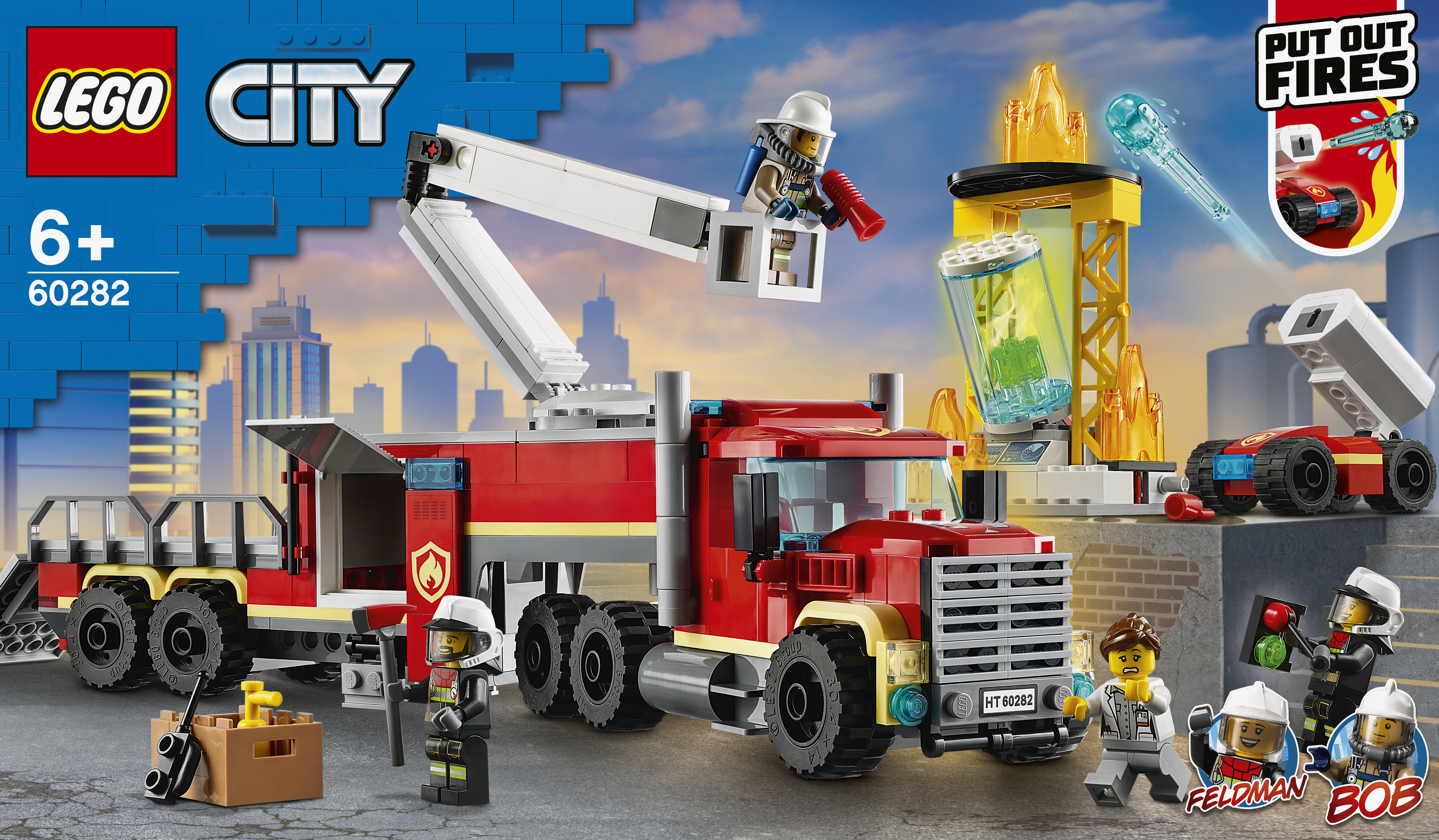 

Конструктор LEGO City Fire Пожарный командный пункт 380 деталей (60282)