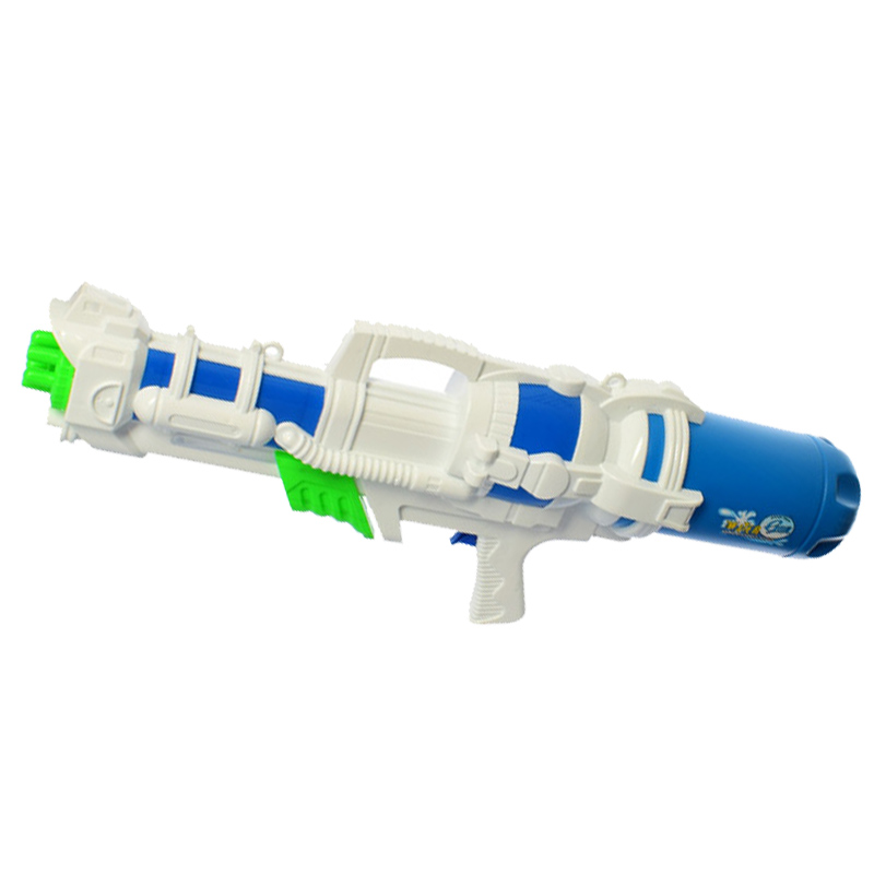 

Водяной Пистолет помповый огромный для детей Metr+, Водный бластер Water Gun, 66 см, бело-синий