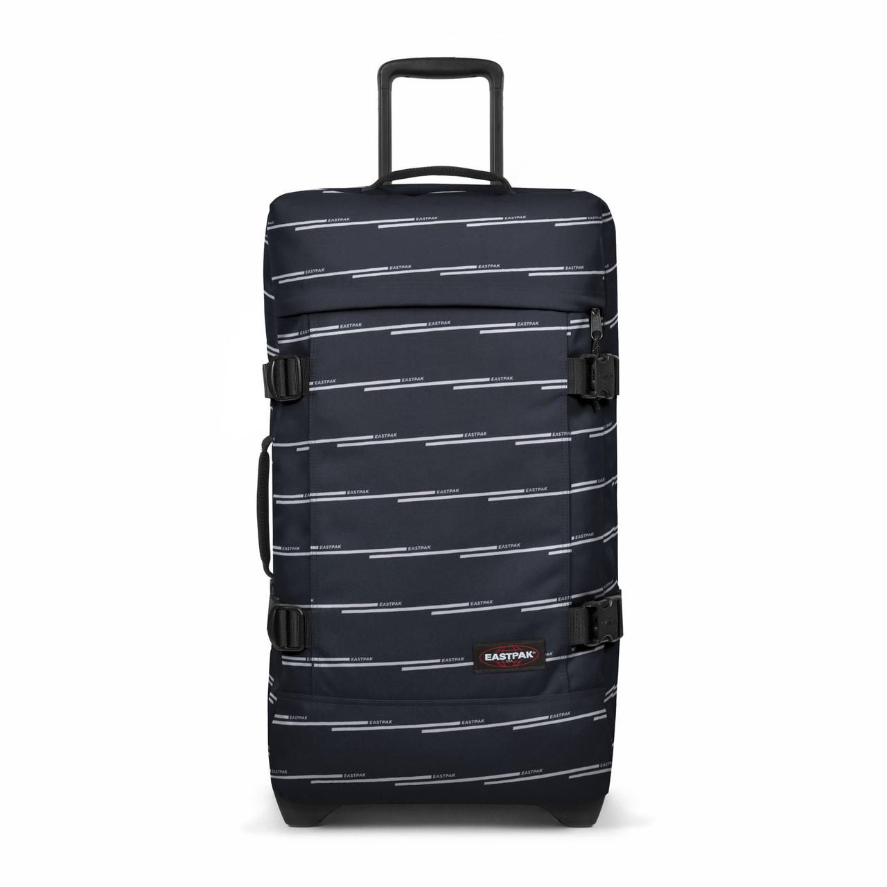 

Чемодан Eastpak Tranverz M Chatty Lines, 67x35.5x30 см, 78 л, темно-синий