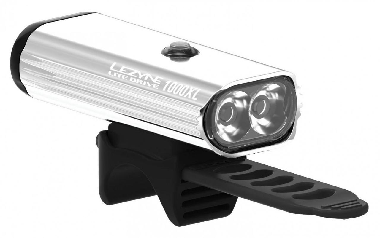 

Велосипедная фара Lezyne LITE DRIVE 1000XL Сріблястий 1000 люмен, алюминиевый корпус