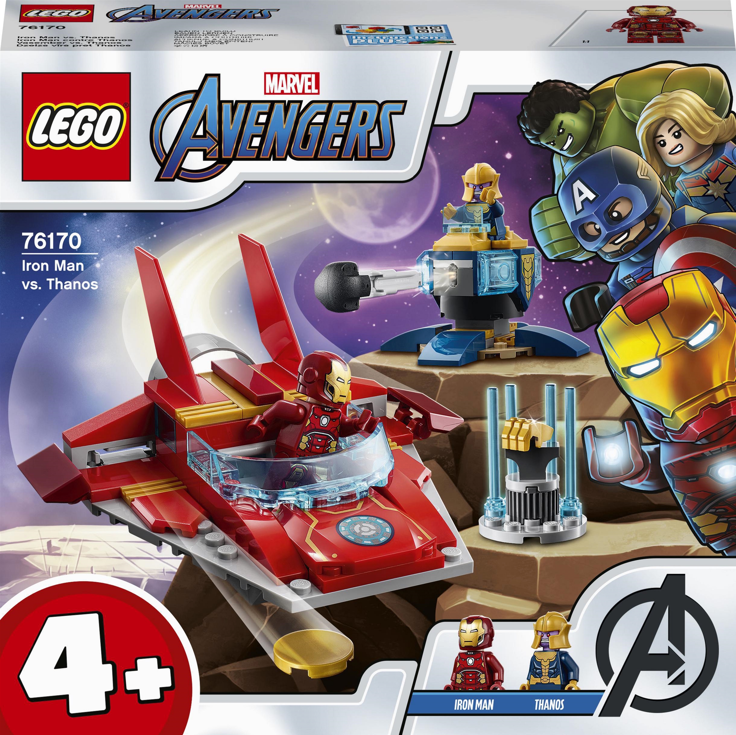 

Конструктор LEGO Super Heroes Marvel Железный Человек против Таноса 103 детали 76170)