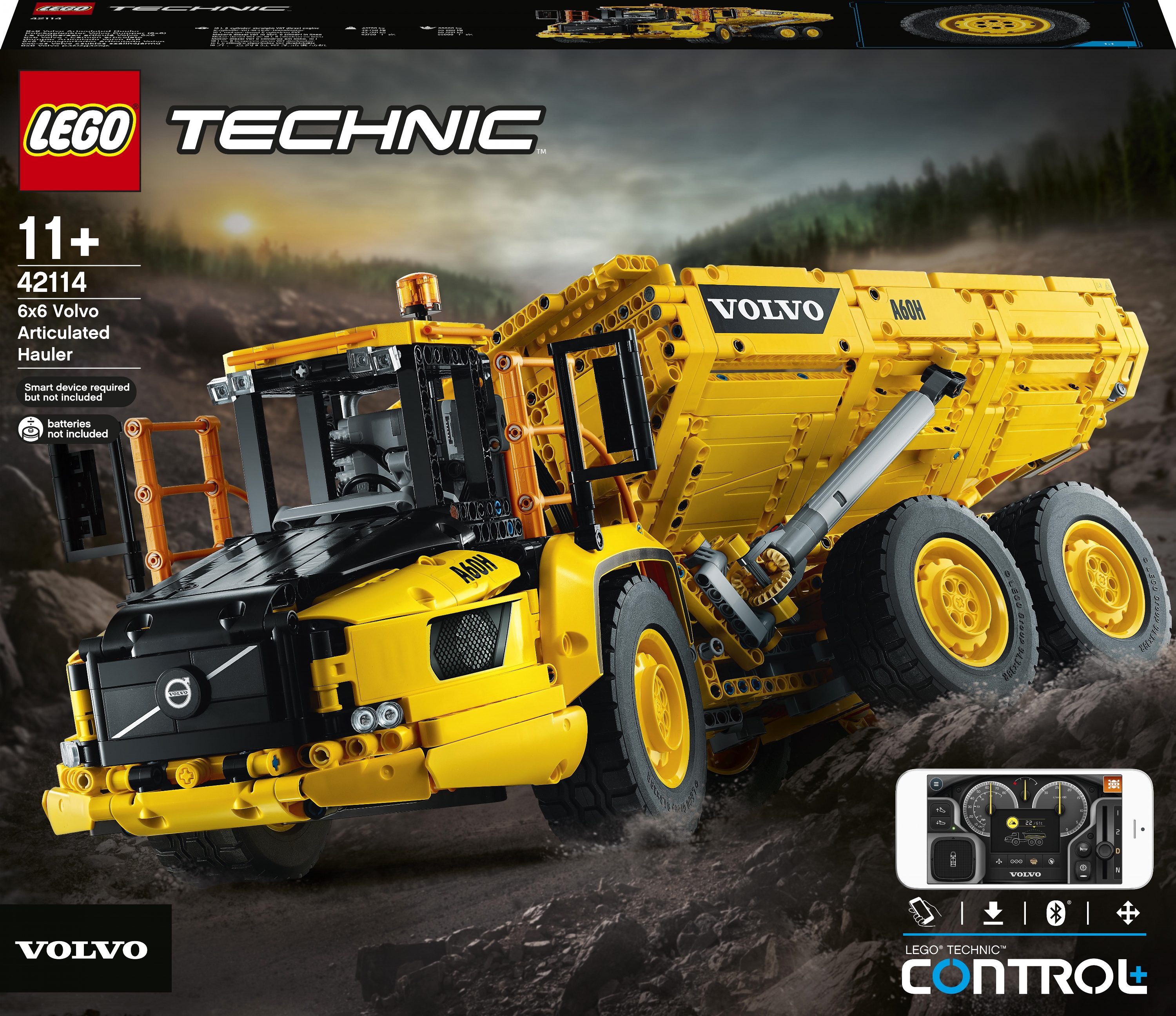 

Конструктор LEGO Technic Самосвал Volvo 6х6 2193 детали (42114)