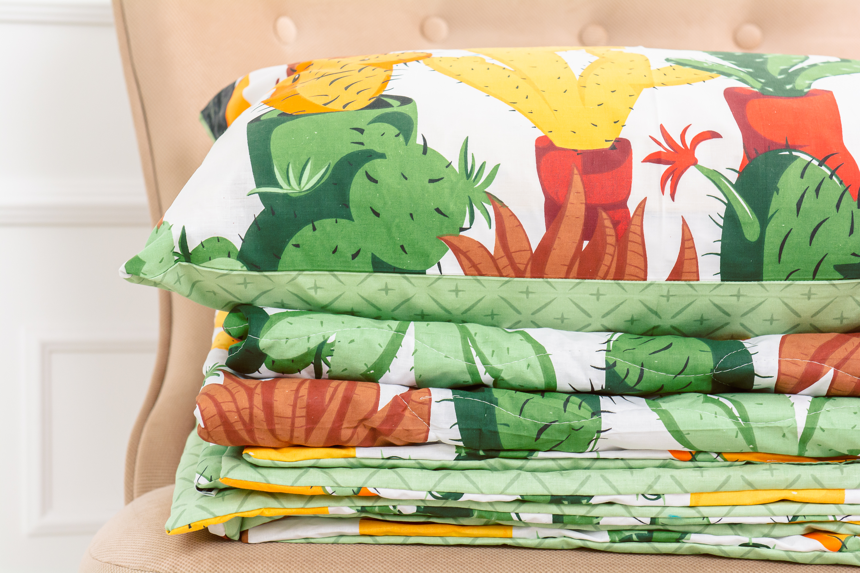 

Летний постельный комплект MirSon №2684 BamBoo 17-0002 Cecilio одеяла 2 х 155x215 см + наволочки 2 х 50х70 см