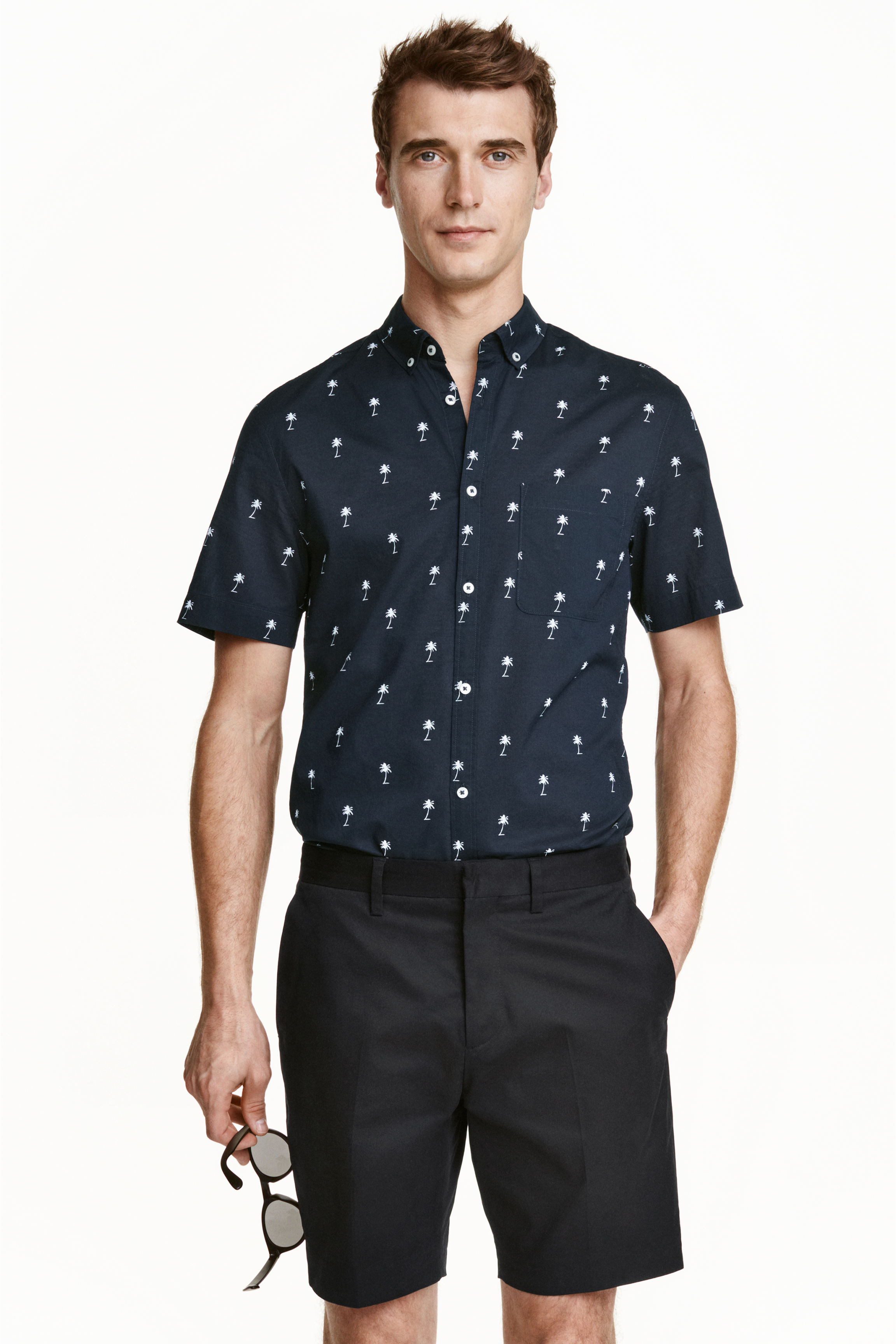 

Рубашка H& 0344437  синий, Рубашка H&M 0344437 M синий