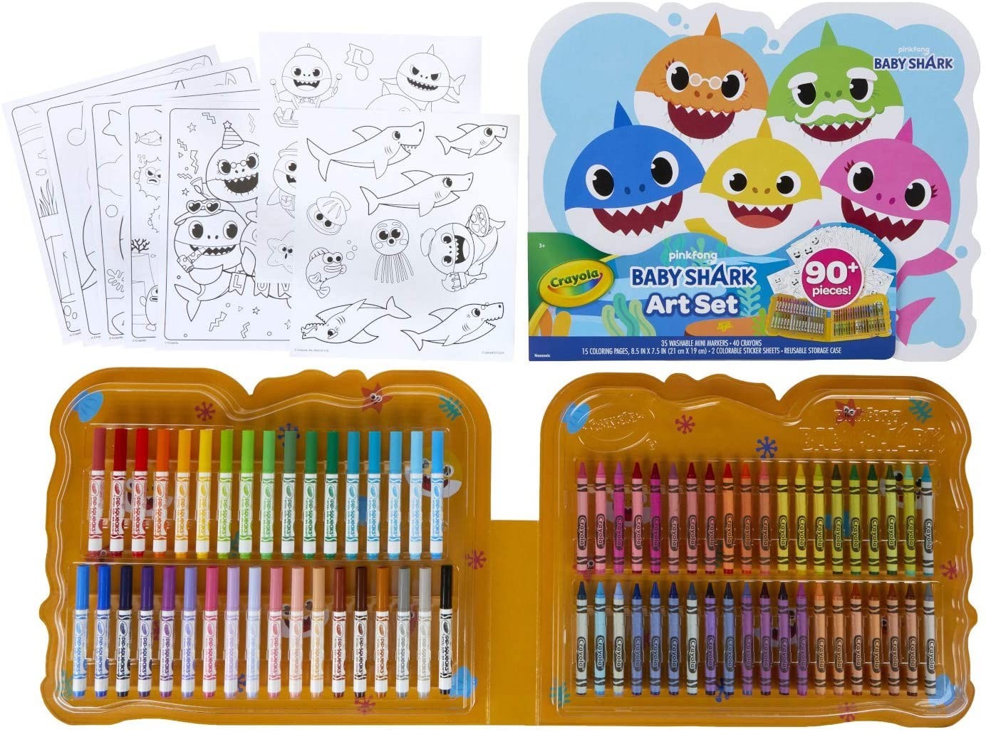 

Набір для малювання Crayola Baby Shark Art Set, 90 шт. (04-1042) (B01BBZK0O8)