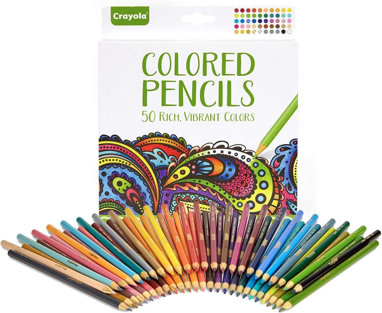 

Набор карандашей Crayola Colored Pencils, 50 Count Set 50 штук (68-0050)