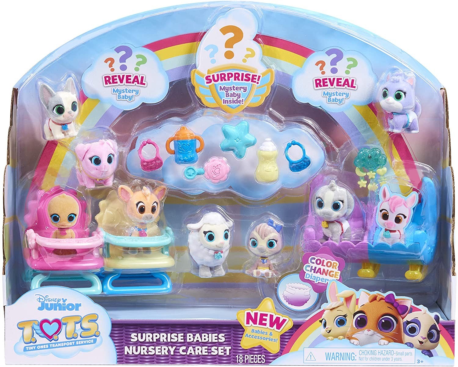 

Игровой набор Just Play Disney Junior T.O.T.S. Surprise Babies Nursery Care Set (49122)