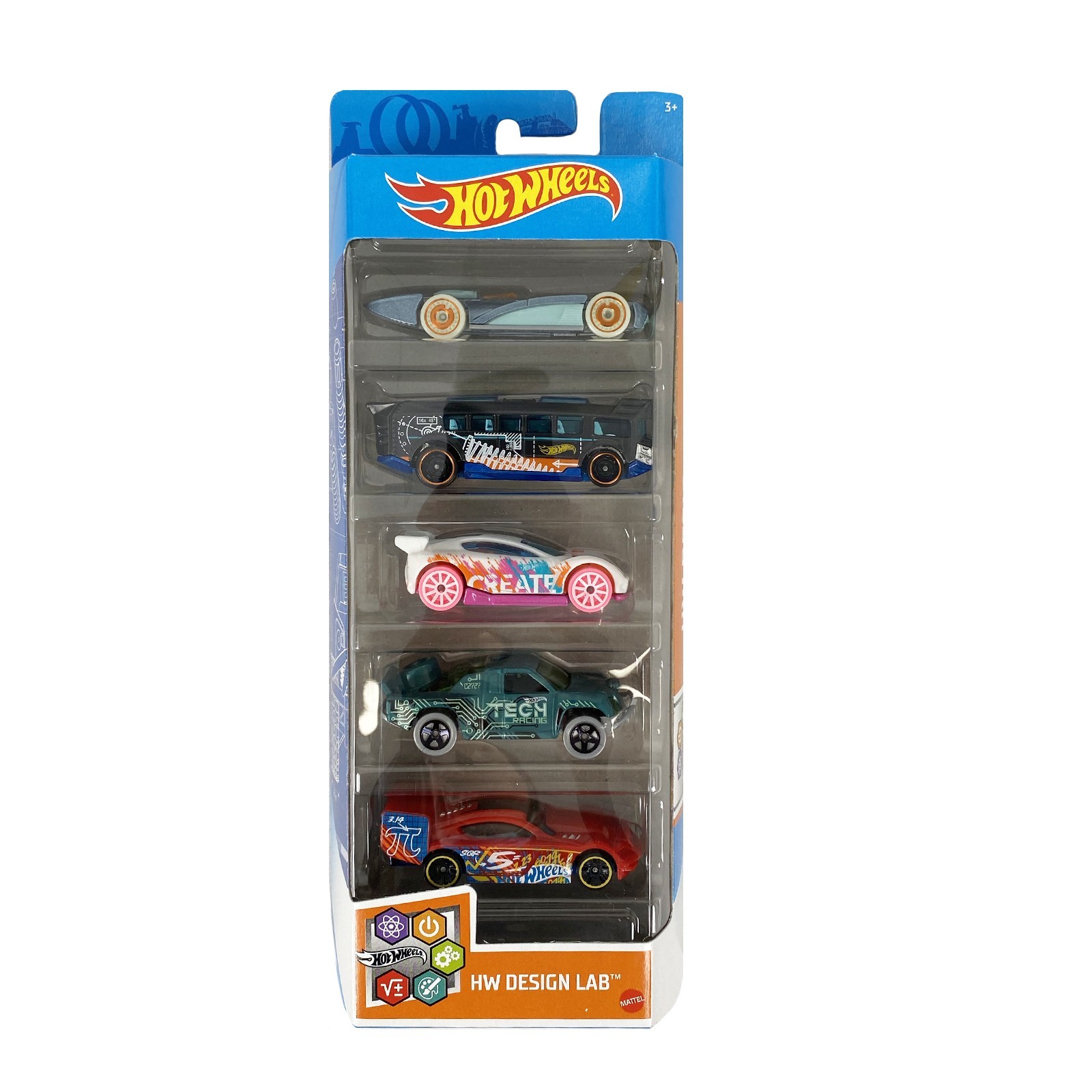 

Подарочный набор Hot Wheels HW Design Lab 5-Pack 1:64 (GTN34) (01806)