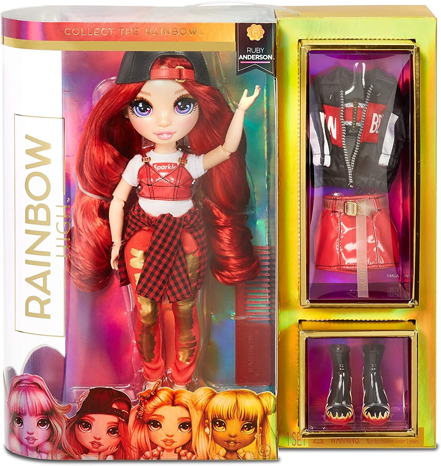 

Игровой набор с шарнирной куклой MGA Entertainment Rainbow High Ruby Anderson Руби с аксессуарами (569619E7C)
