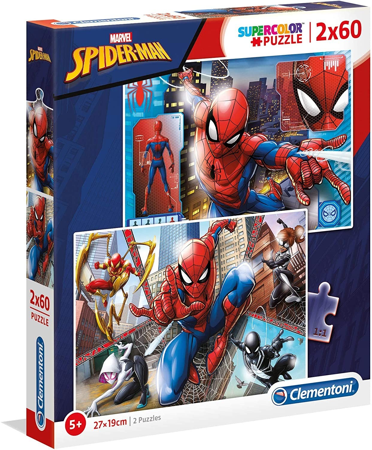 

Пазл Clementoni Spider man Людина-павук 2 x 60 - 120 шт. (21608) (B07NSLHHSR)