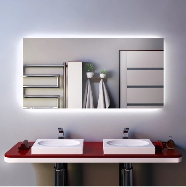 

Зеркало настенное с LED подсветкой 120 х 60 cм (Led 6)