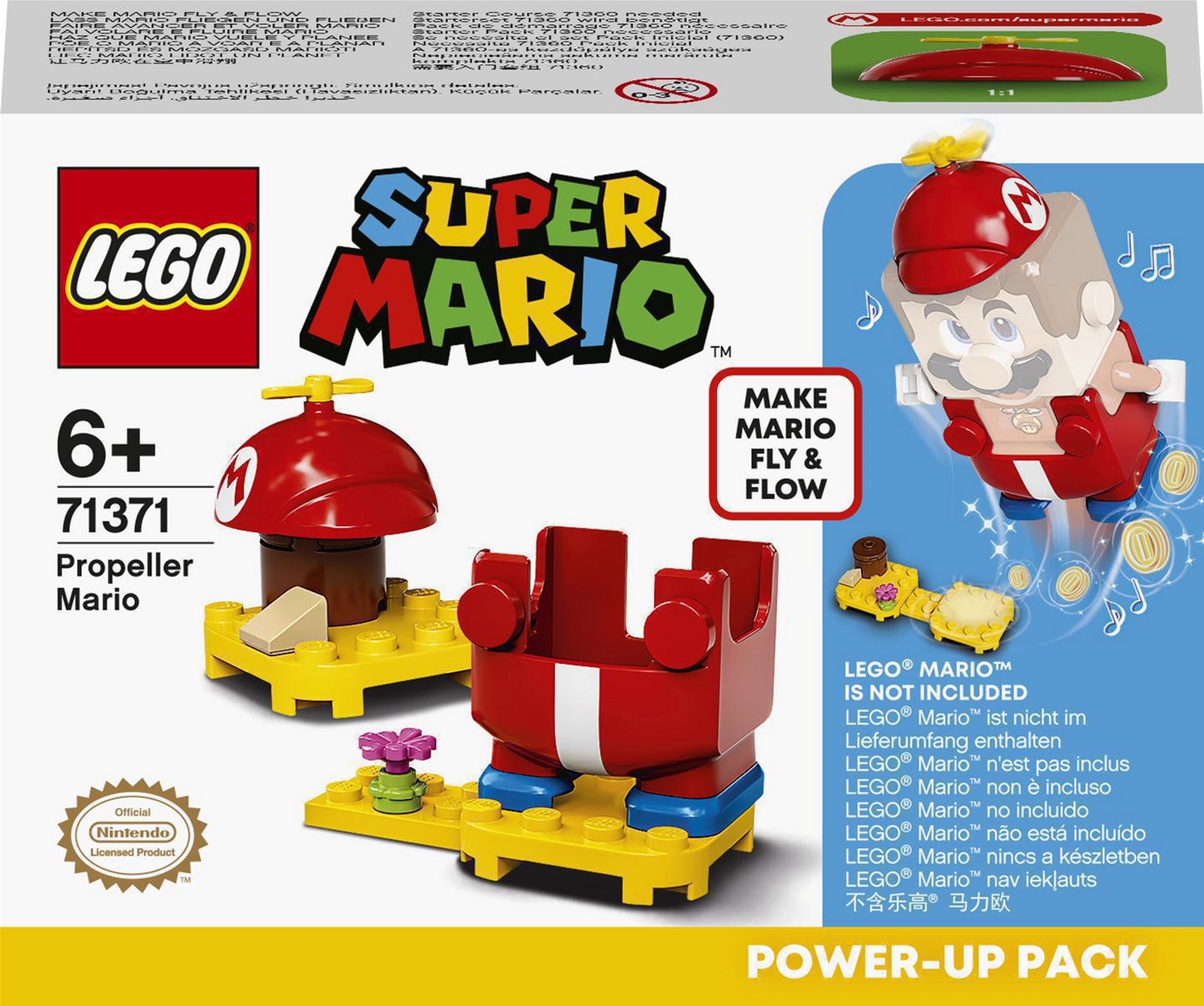 

Конструктор LEGO Super Mario Марио-вертолет набор усилений 13 деталей (71371)