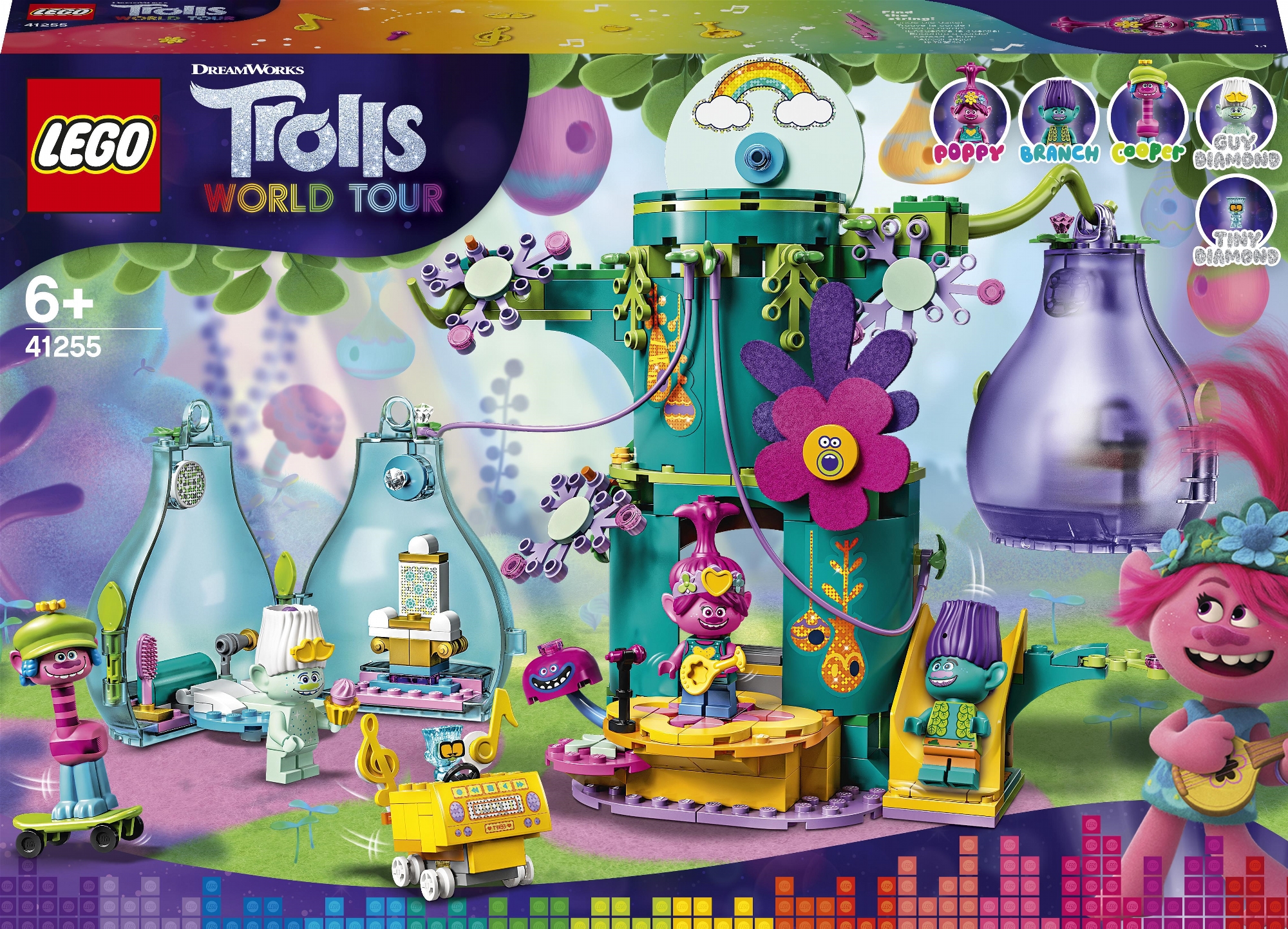 

Конструктор LEGO Trolls Поп-праздник в поселке 380 деталей (41255)