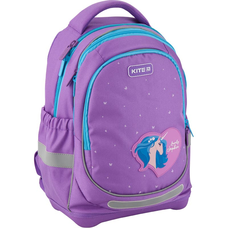 

Рюкзак школьный Kite Education для девочек Lovely Sophie 36x27x16 см 21,5 л Фиолетовый (K19-724S)