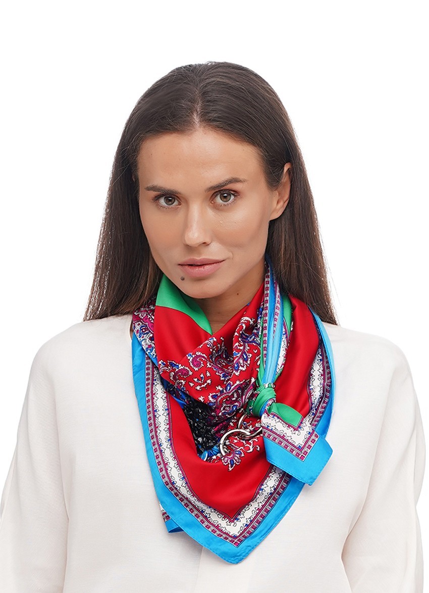 

Платок MyScarf атласный "4 сезона" и натуральные камни