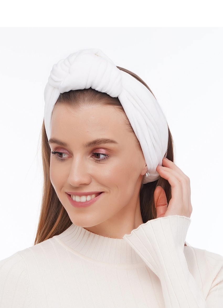 

Тюрбан MyScarf  Белый бархат, Тюрбан MyScarf one size Белый бархат