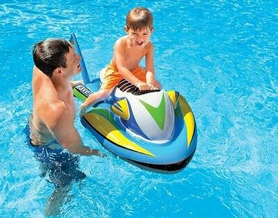 

Детска надувная игрушка для пляжа "Водный Скутер" Intex 1-о местный от 3 лет с ручкой