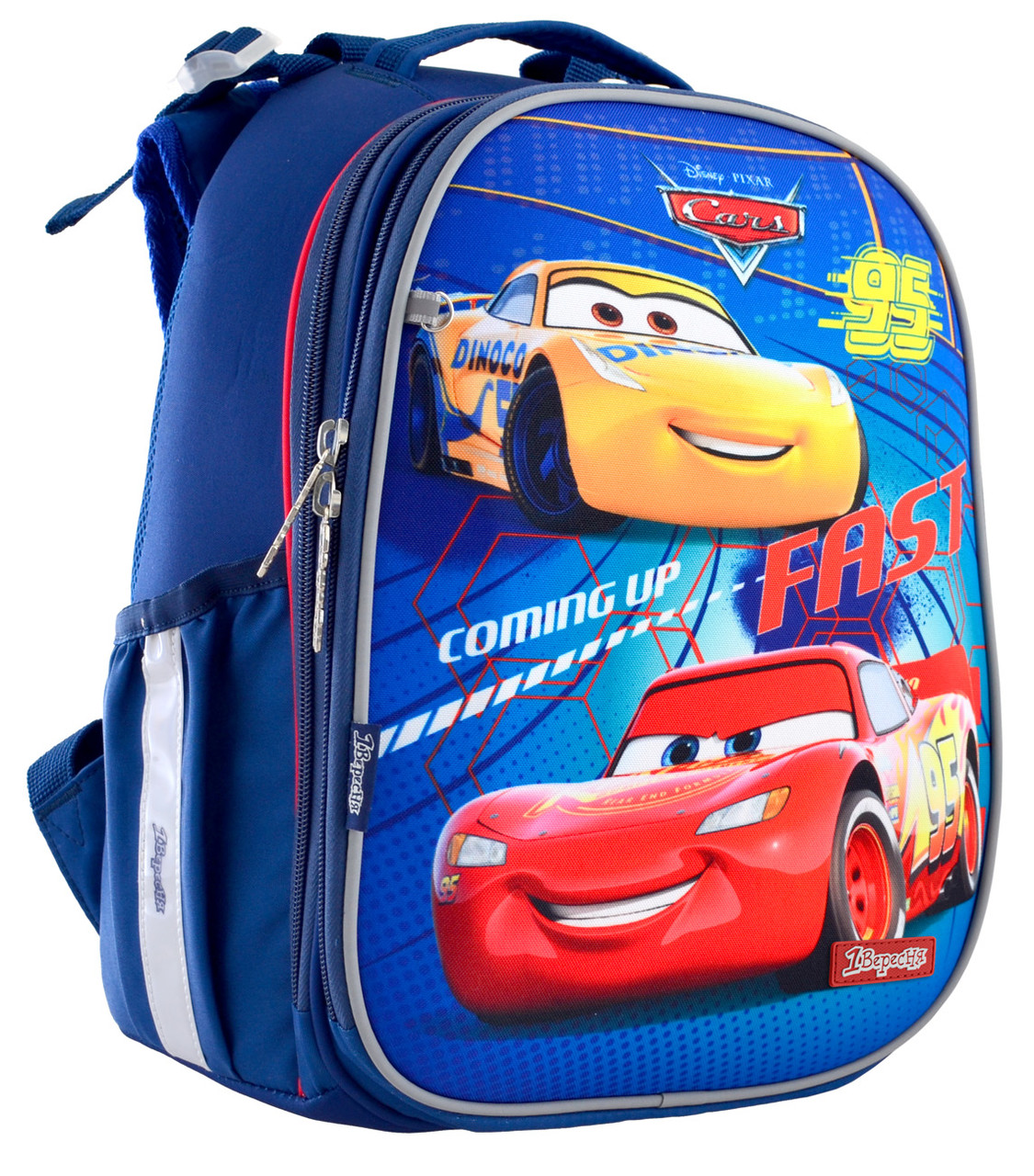 

Рюкзак школьный каркасный для мальчика 1 Вересня H-25 "Cars" Синий