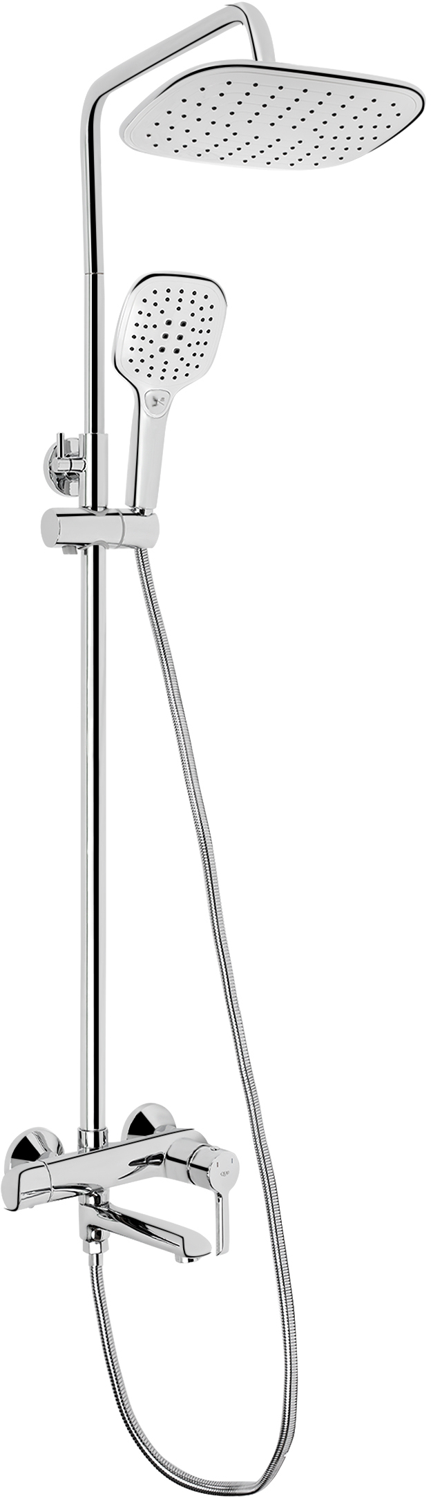 

Душевая система для ванны на 3 потребителя QTAP Grand CRM 1004 хром