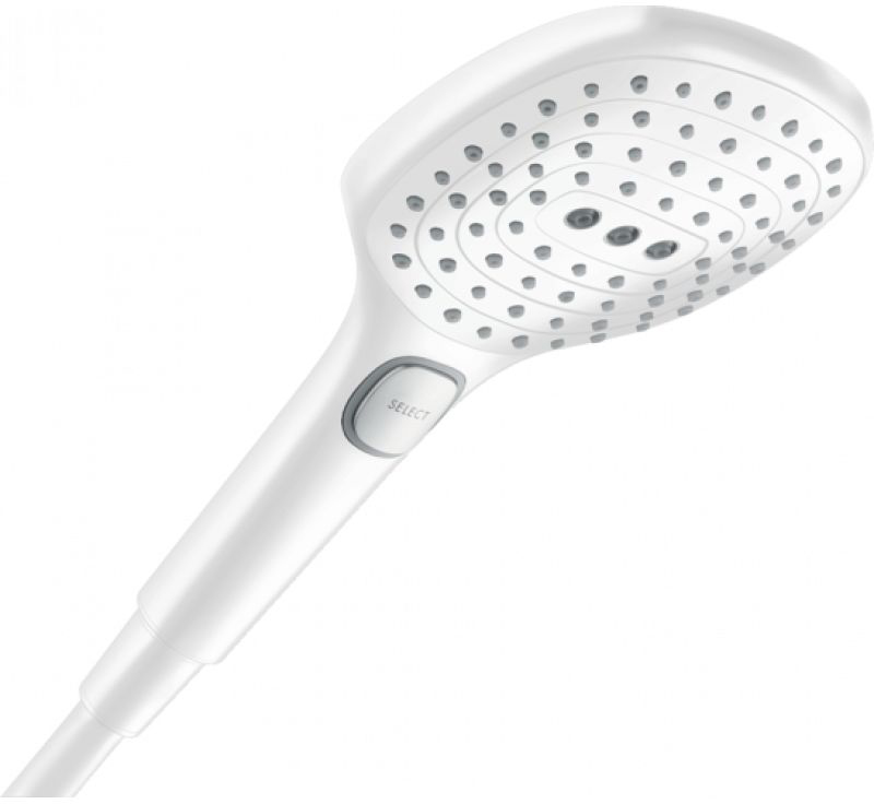 

Ручной душ HANSGROHE Raindance Select E 120 3jet 26520700 белый мат