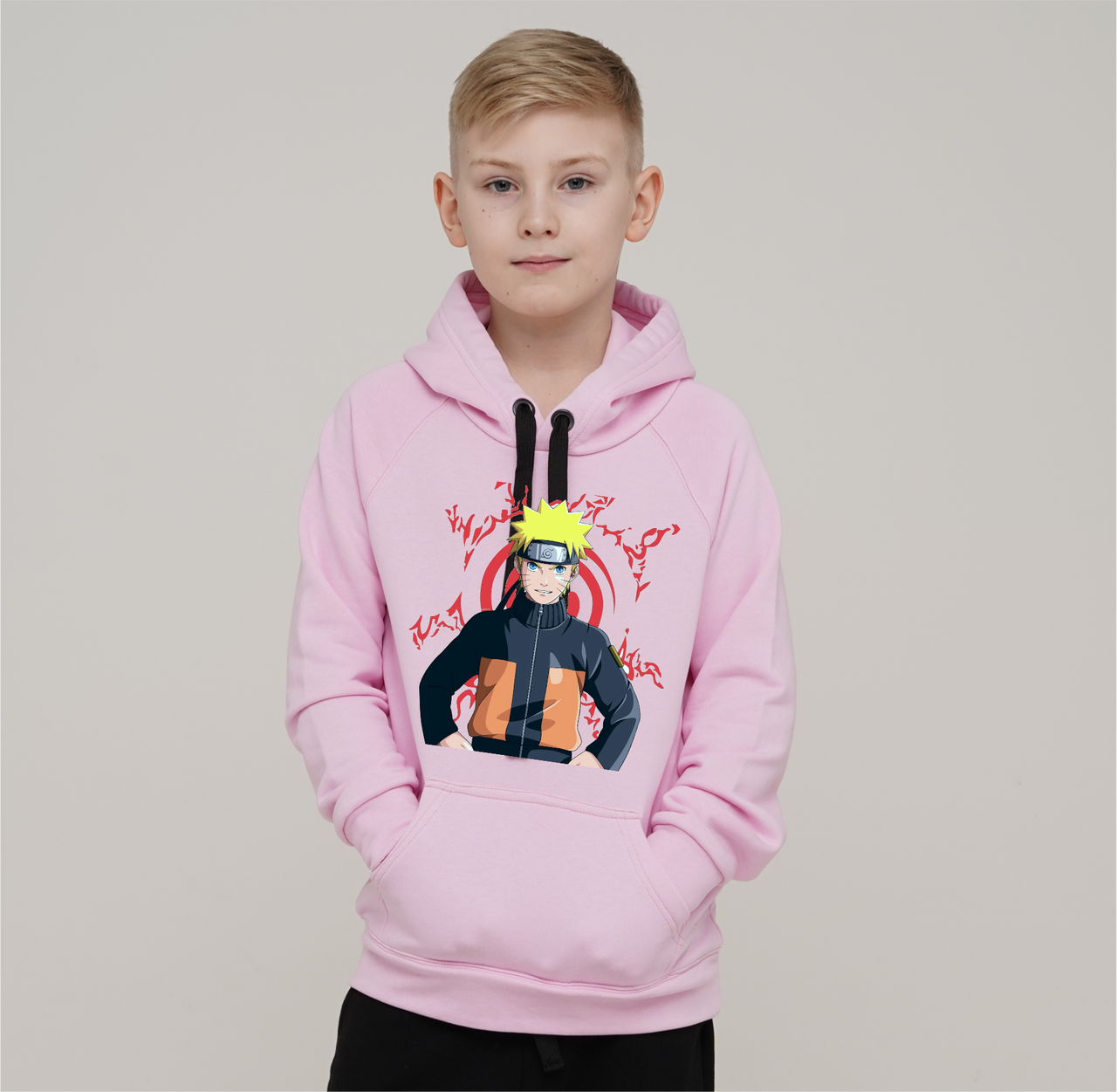 

Худи Демисезонный Наруто Naruto Аниме Розовый Размер 164