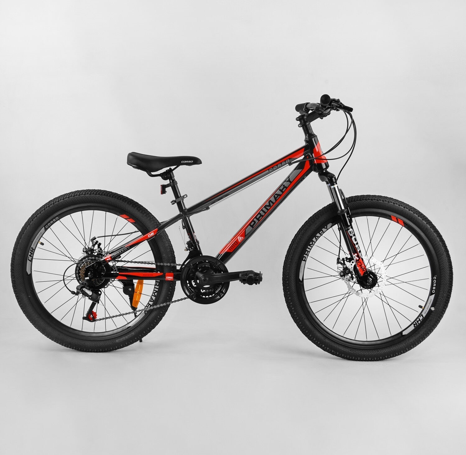 

Велосипед Corso Primary 24" Black Red (76526)