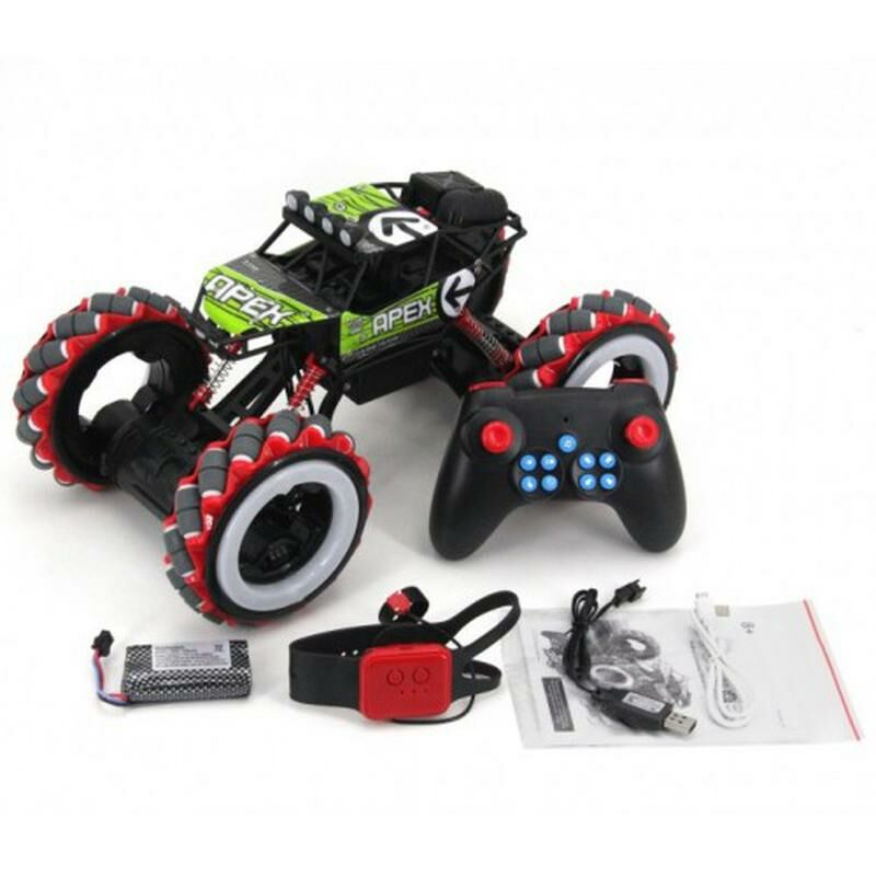 

Машинка джип на радиоуправлении Apex 668-1А "Fire Wheels" Зеленая на роликовых колесах