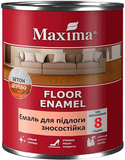 

Эмаль для пола износостойкая Maxima 2.3 к Желто-коричневый (4823083307486)