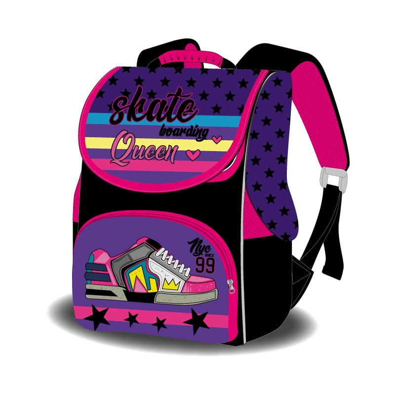 

Ранець-короб ортопедичний Smile Skate boarding queen 988830 33*26*26см
