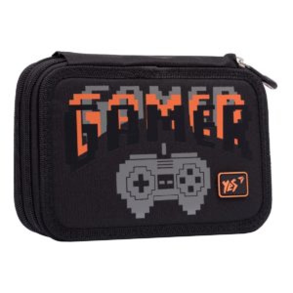 

Пенал твердий YES подвійний HP-01 "Gamer", чорний