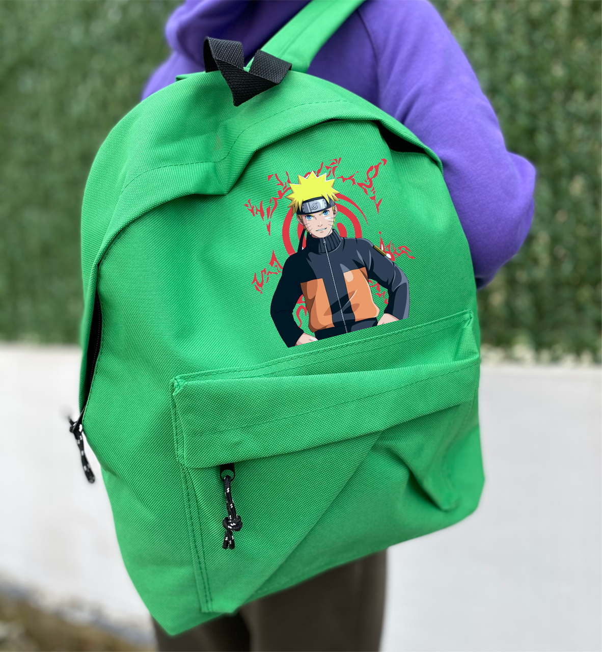 

Рюкзак Наруто Naruto Аниме Удзумаки Зеленый